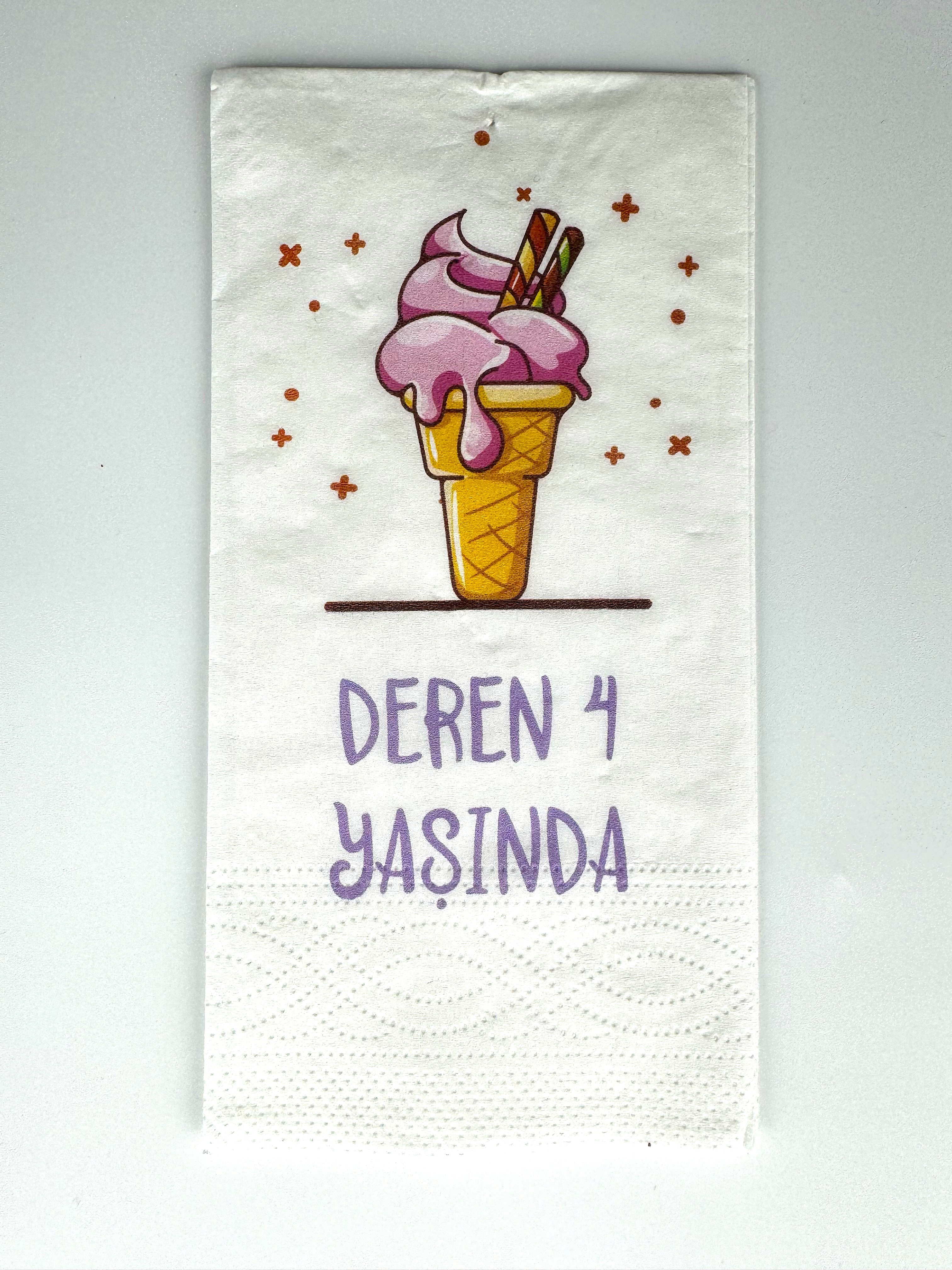 Personalized Printed Napkin