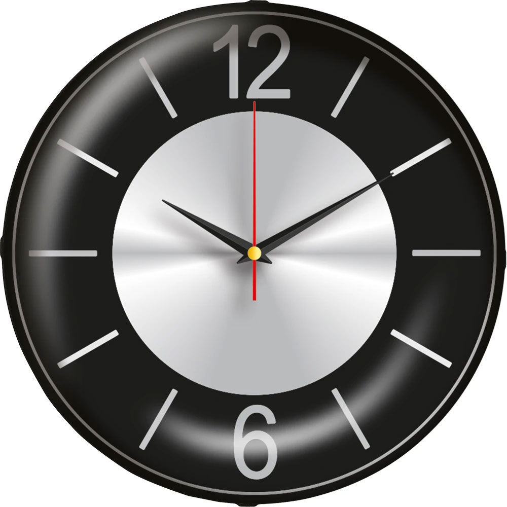 V30-529-SGM Dome Glass Wall Clock