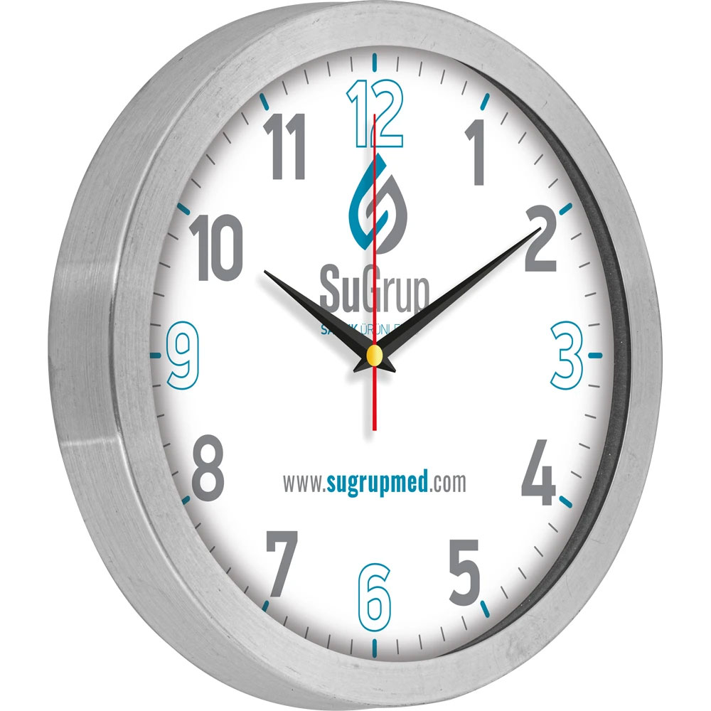 V30-985-B Aluminum Wall Clock