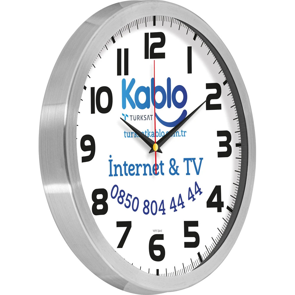 V30-965-B Aluminum Wall Clock