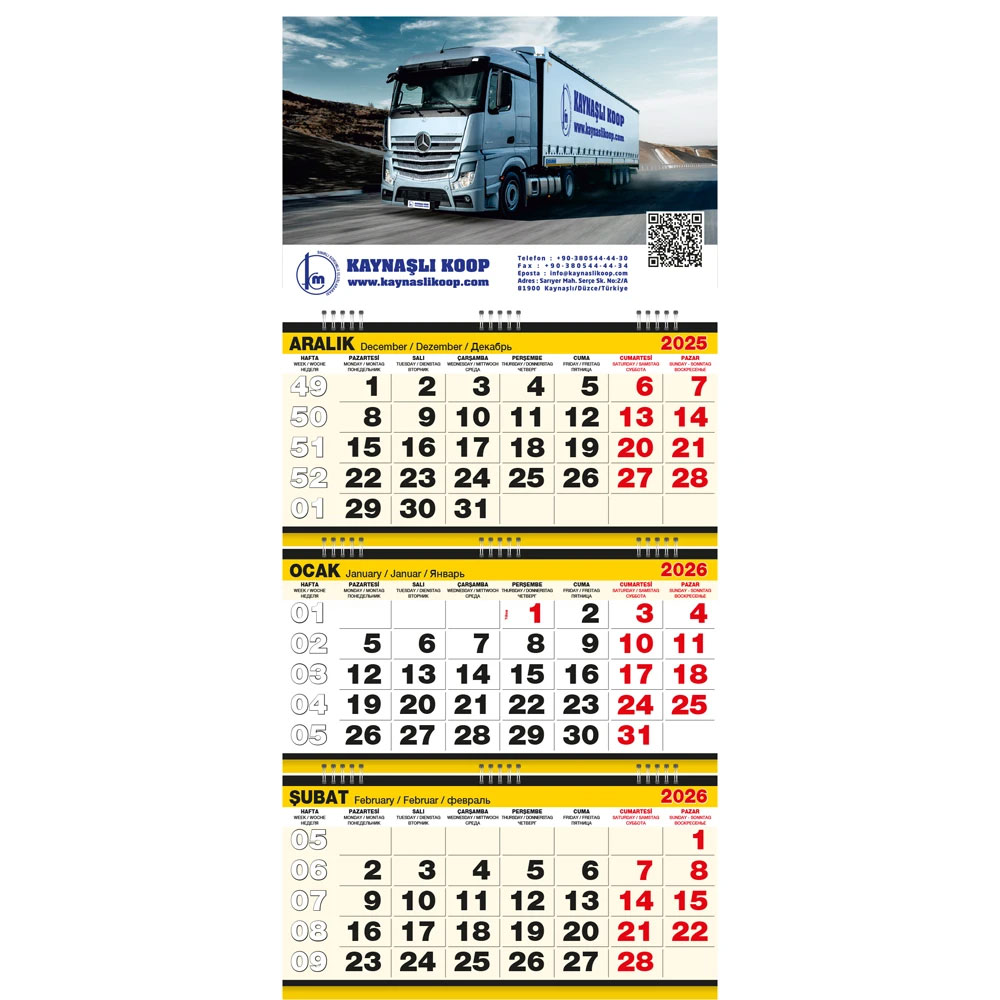 GMC-08 Large Size Sailor Calendar