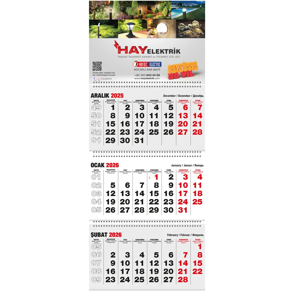 GMC-10 Classic Coated Sailor Calendar