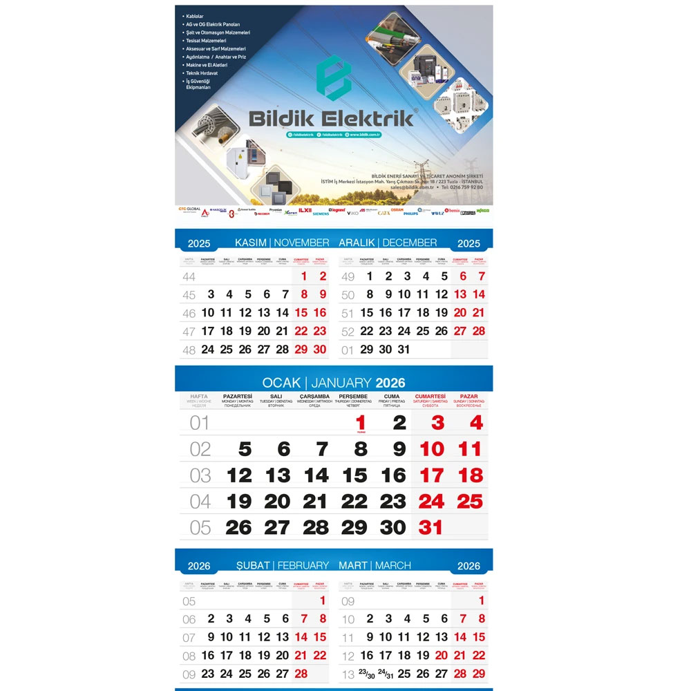 GMC-13 Five Month Sailor Calendar