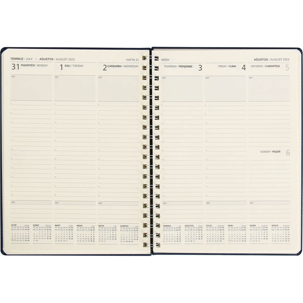 Darıca-STRK Spiral Weekly Planner
