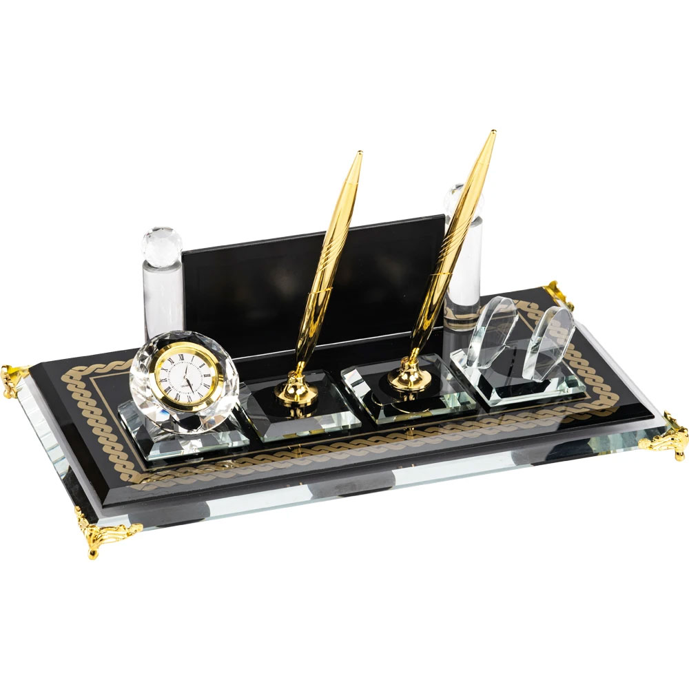 KM-45 Crystal Desk Set