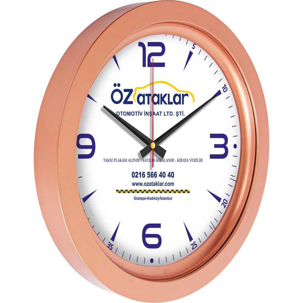 V30-741-B Metalized Wall Clock