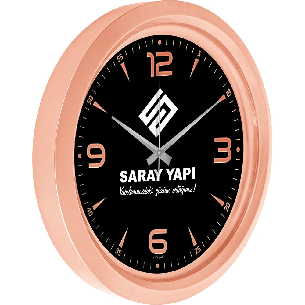 V30-743-B Metalized Wall Clock