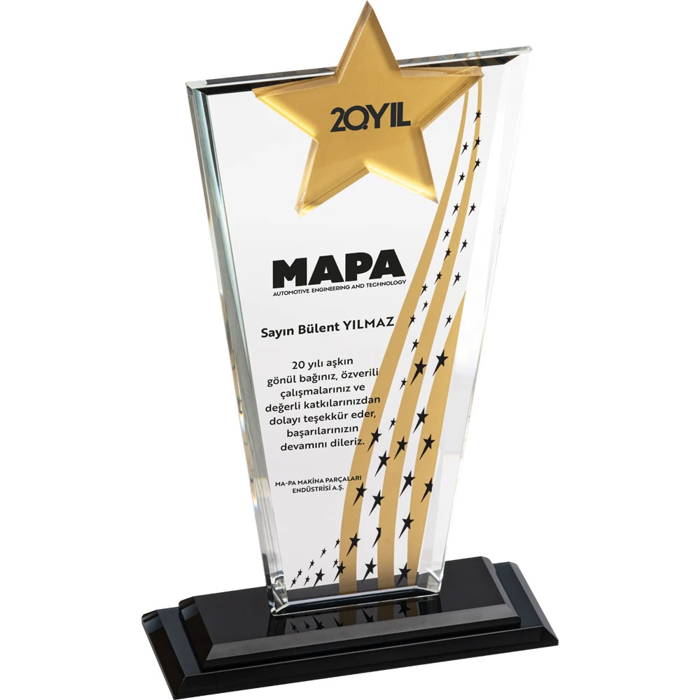 EKT-225 Crystal Plaque