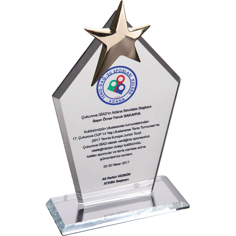 EKT-170-ŞF Crystal Plaque