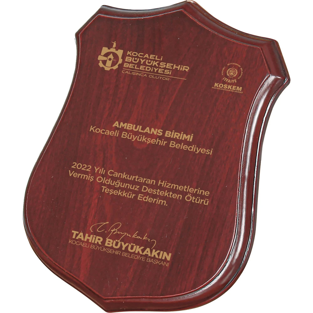 BK-75 Wooden Plaque