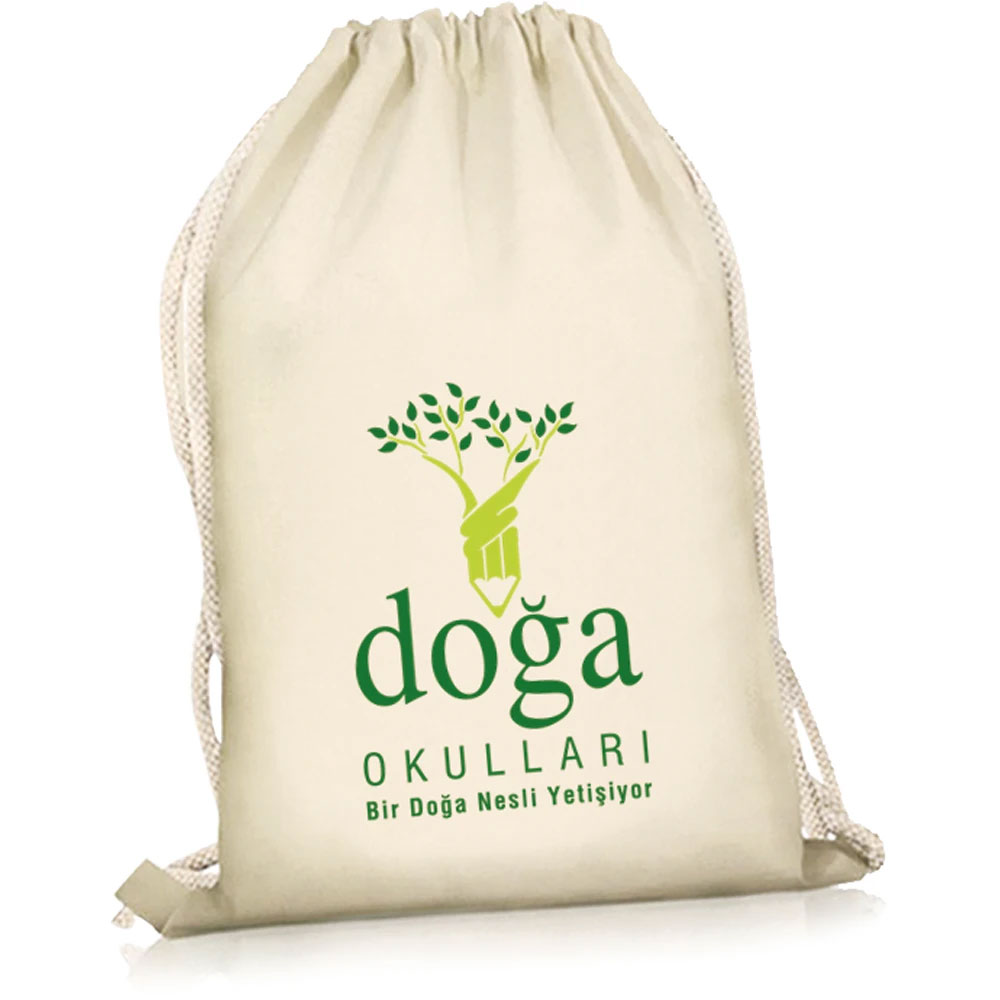 BC-8100 Gathered Raw Cotton Bag