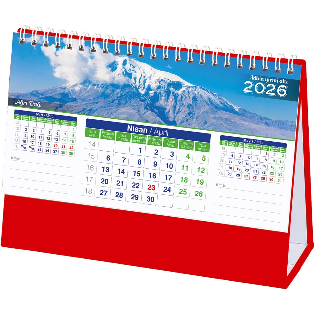 AMT-01-TK Landscape Desk Calendar
