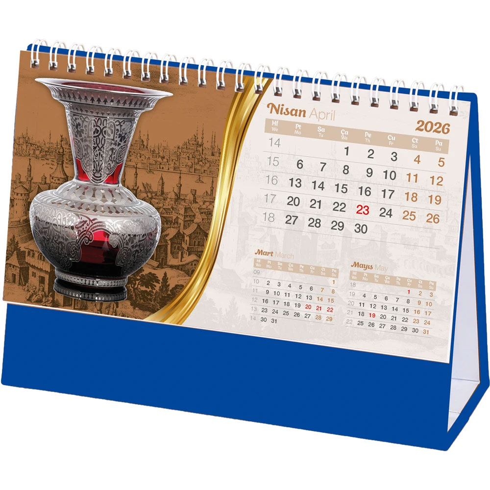 AMT-02-LT Ottoman Desk Calendar