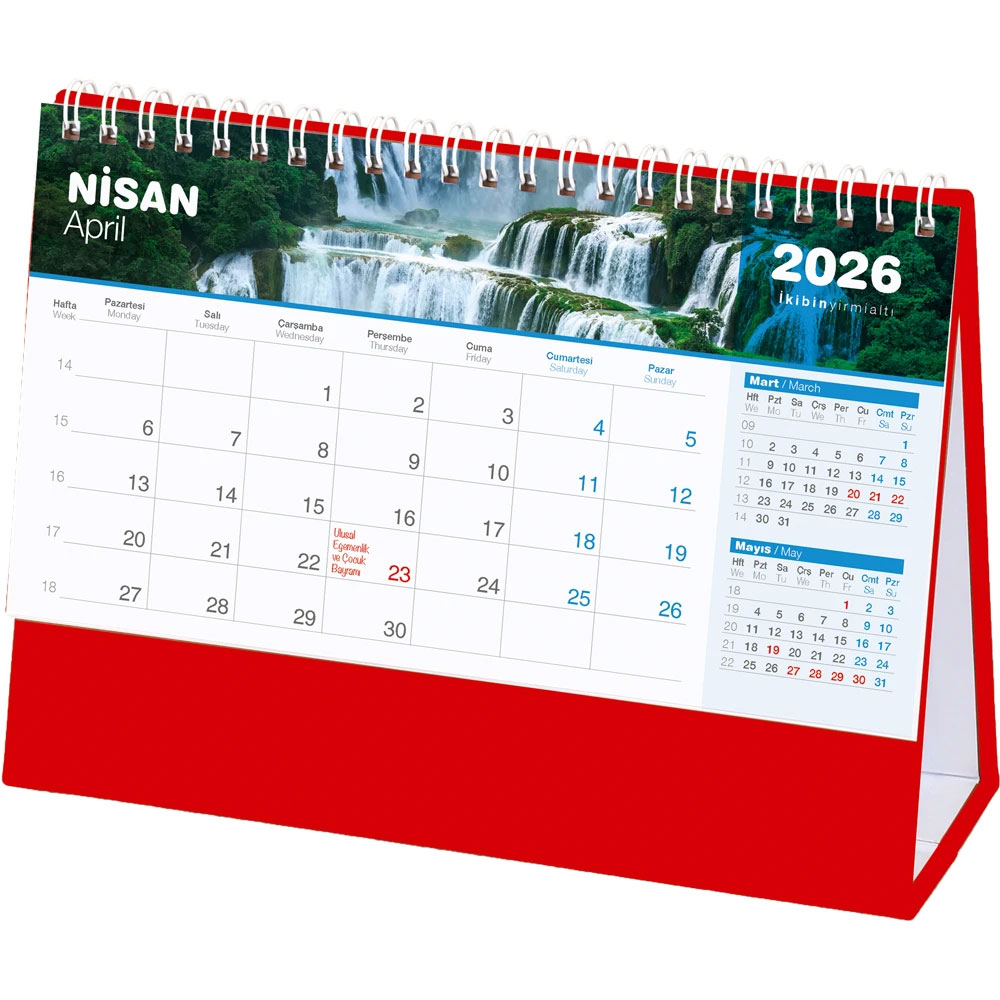 AMT-04-TK Waterval Bureaukalender