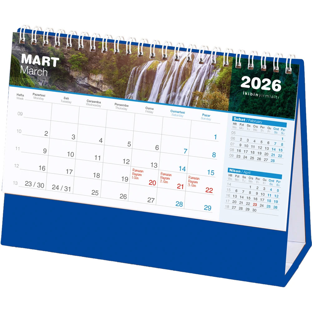 AMT-04-TL Waterval Bureaukalender