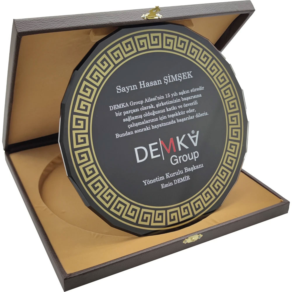 EKT-510 Boxed Crystal Plaque