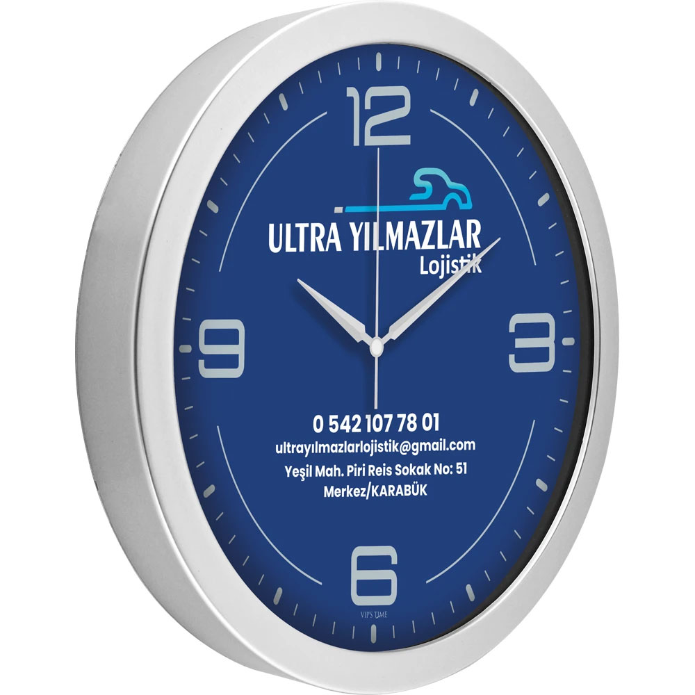 V30-575-G Metalized Wall Clock