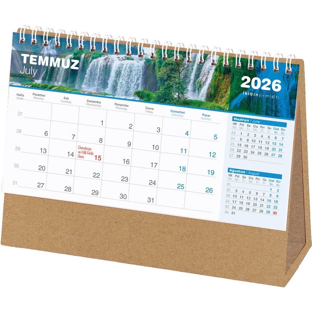 AMT-04-KRFT Waterval Tafelkalender