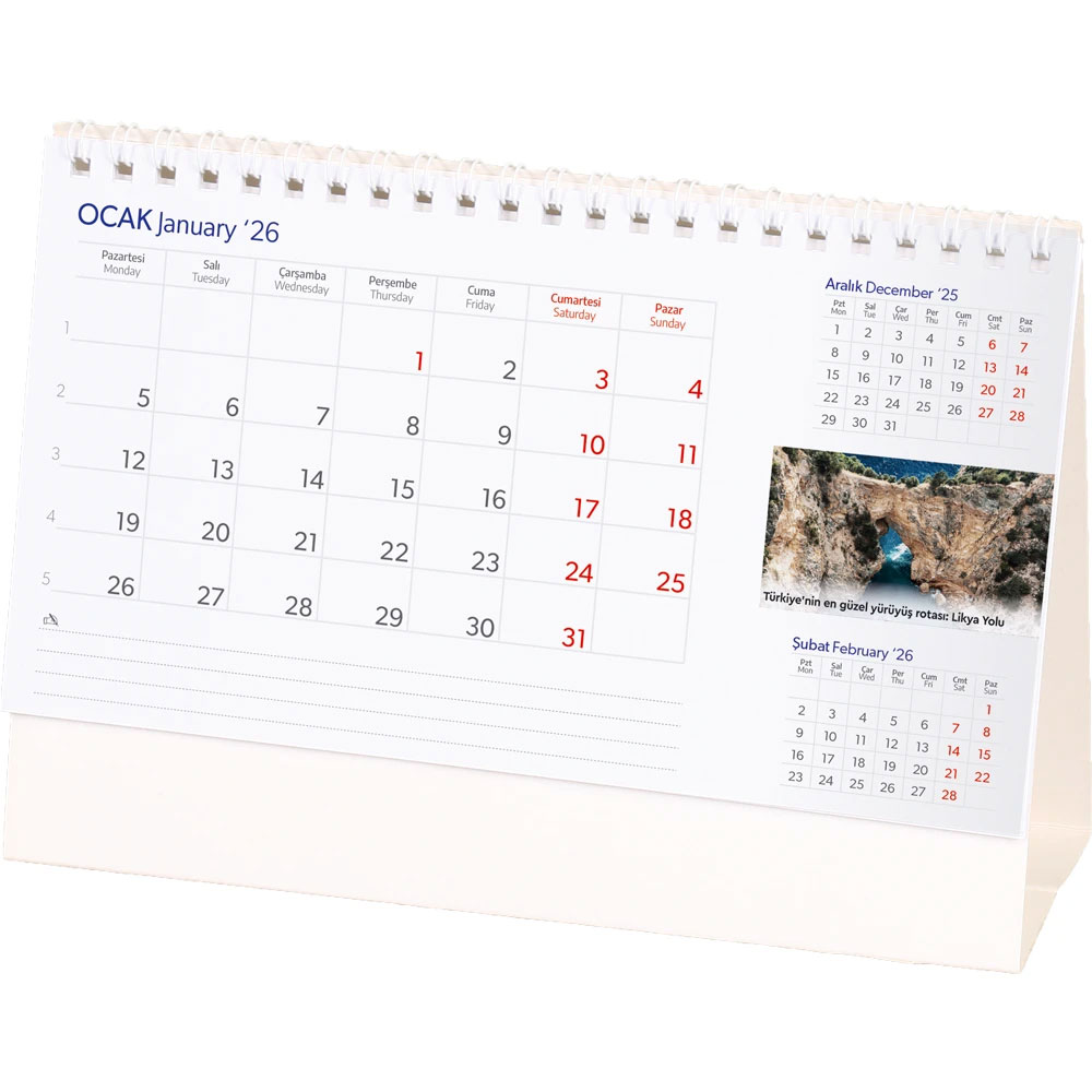 AMT-03-AMBR Anadolu Desk Calendar