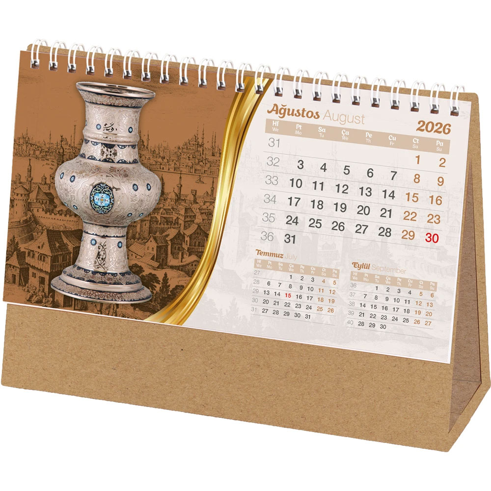AMT-02-KRFT Ottoman Desk Calendar