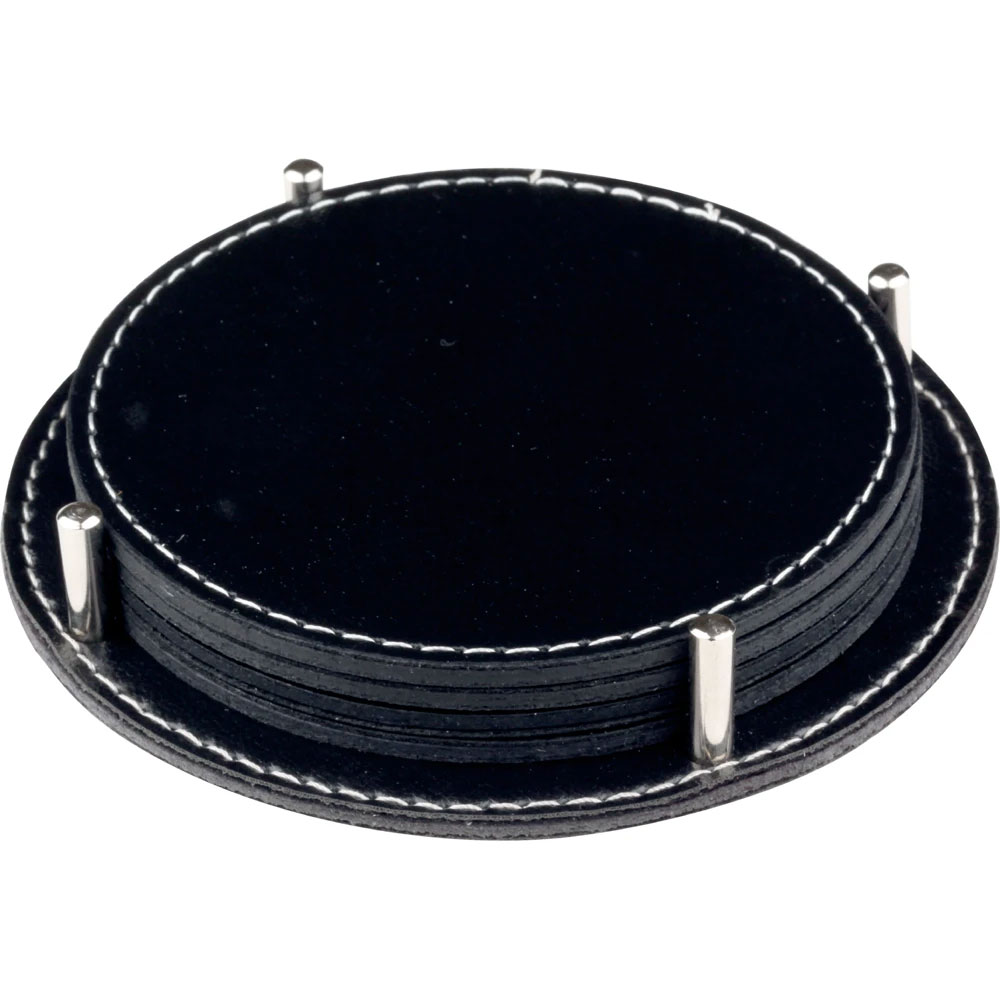 D-3825-S Leather Coaster