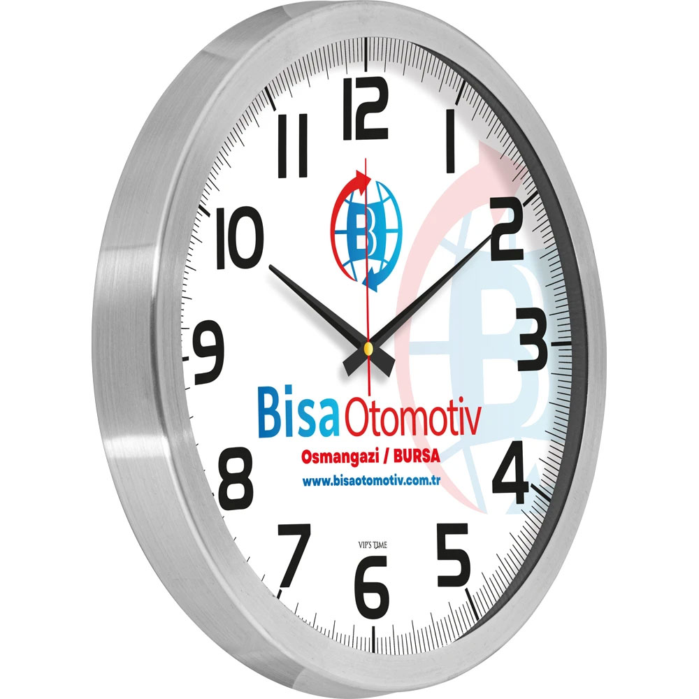 V30-970-B Aluminum Wall Clock