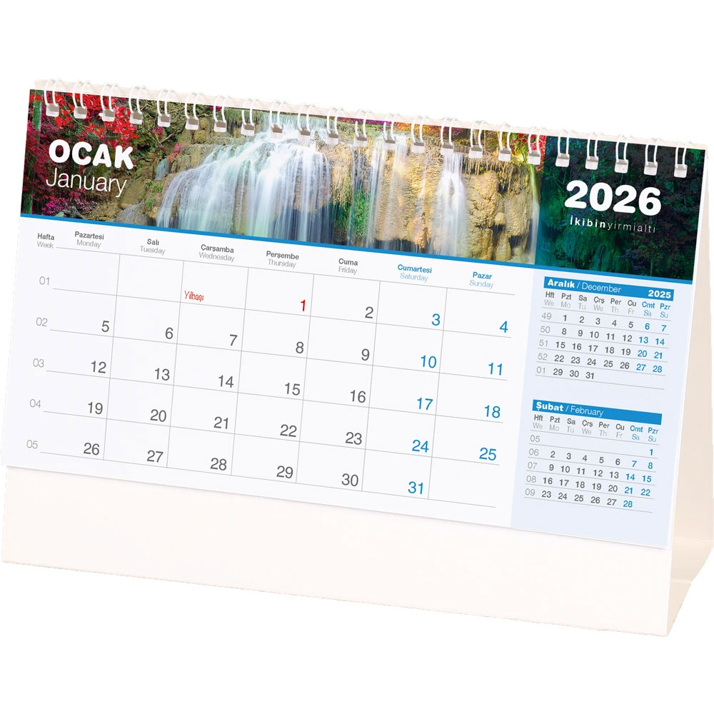 AMT-04-ABR Waterval Bureaukalender
