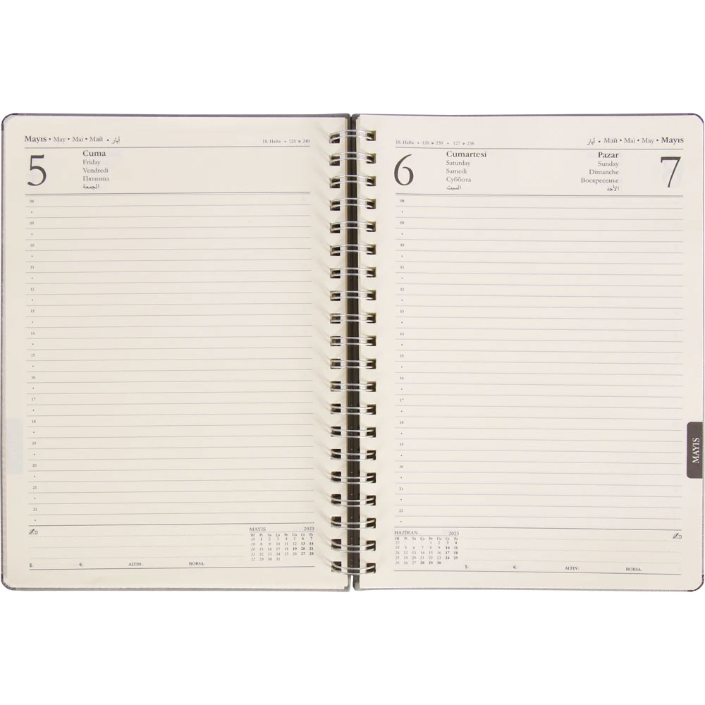 Bostancı-SL Spiral Daily Planner